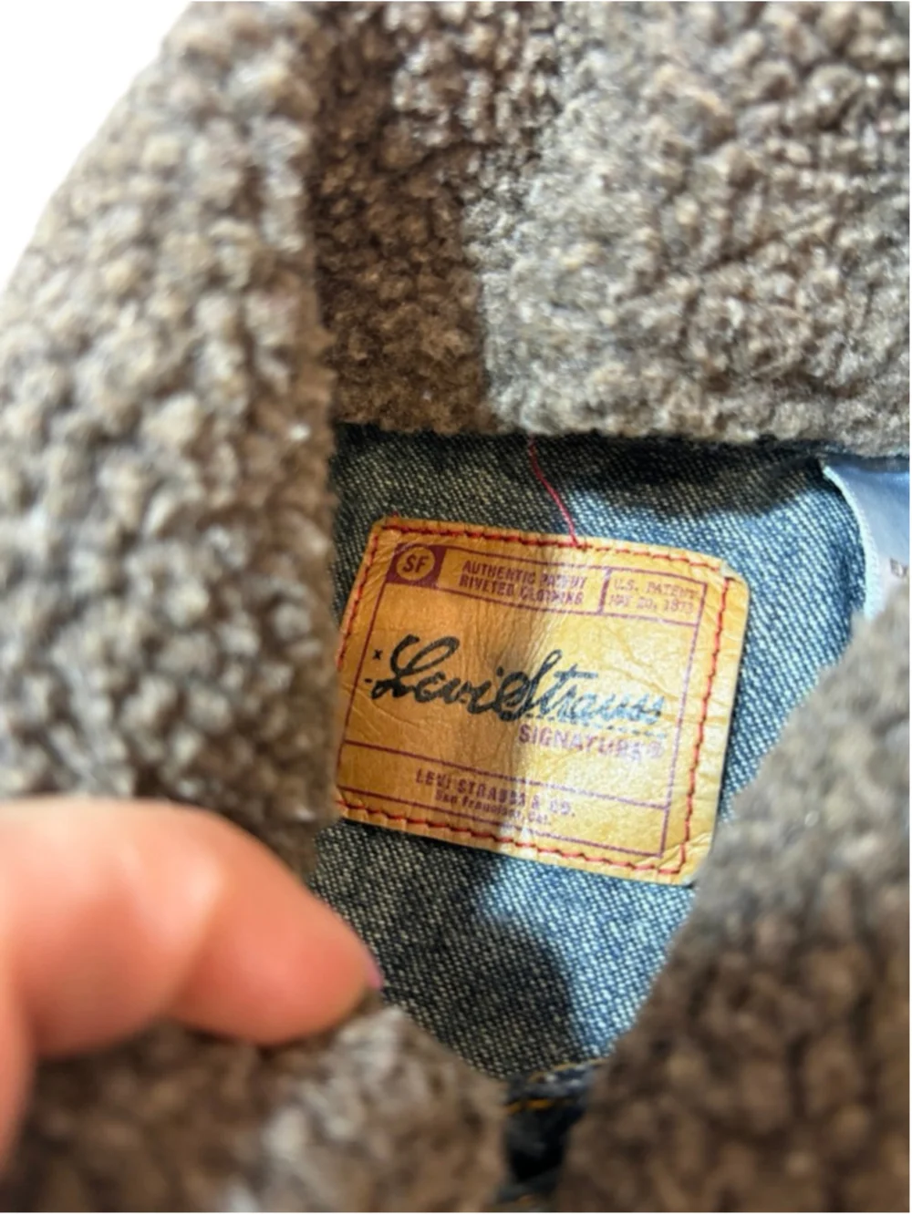 Levi Strauss Sherpa Denim Jacket Kids Trucker Coat Vintage Style 18M